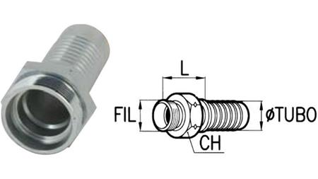 HYDRAULISK FORBINDELSE CEL 6 L HANN DN6-M12X1.5