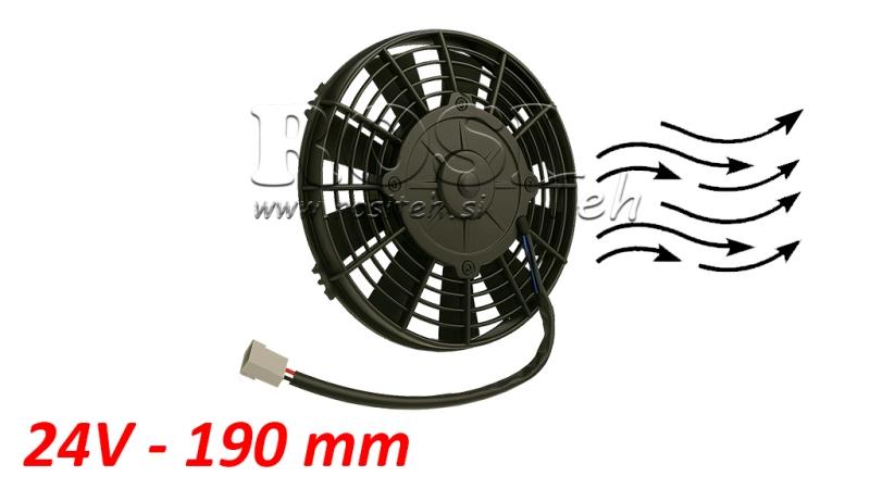 AXIAL VENTILATOR 190MM PULLING 24V