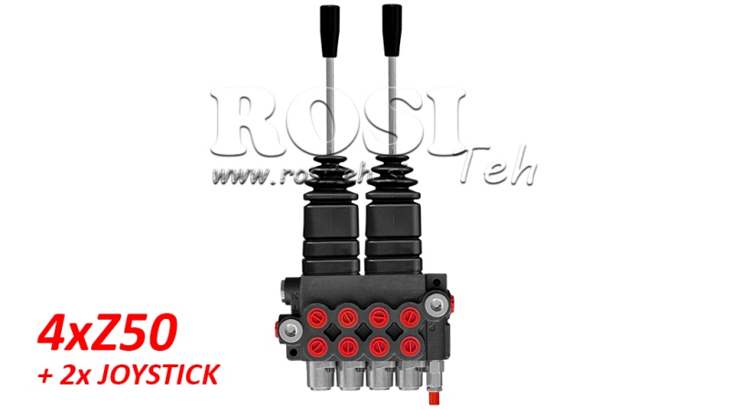 HYD. VENTIL 4XZ50 + 2X JOYSTICK