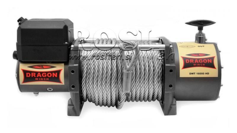 24 V ELEKTRISK WINCH DWT 16000 HD - 7257 KG