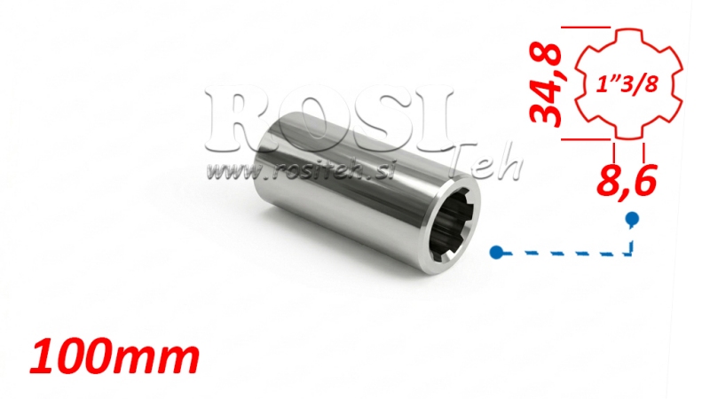 KARDANADAPTER BØSNING 1-3/8 (100 mm)