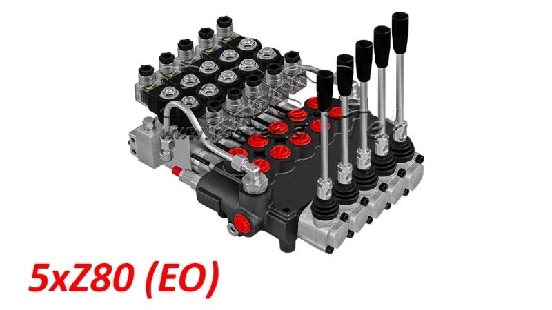 ELEKTRO-MANUEL HYDRAULISK MONOBLOKVENTIL 5xZ80