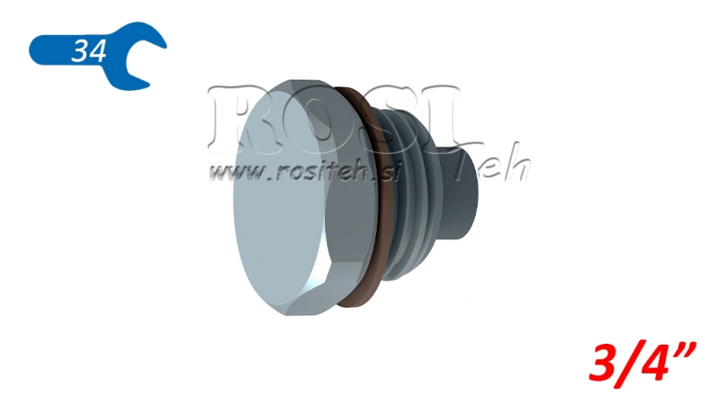 HYDRAULISK MAGNET - PLUG 3/4