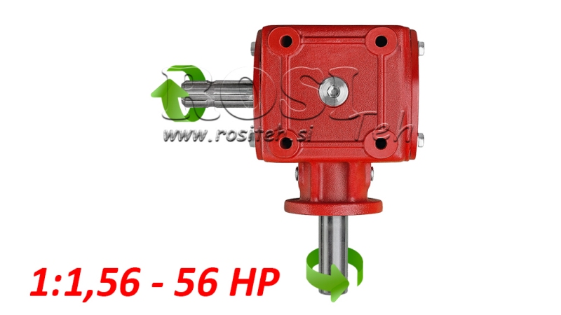 VINKELGEARKASSE 1:1.56 (56HP-43KW)