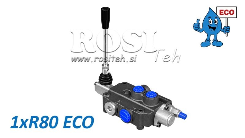 HYDRAULISK MANUEL VENTIL – 1-SEKTIONS RETNINGSVENTIL 1xR80 ECO