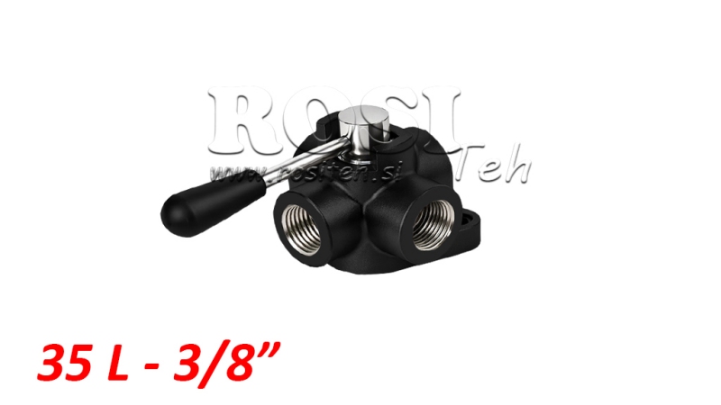 MANUAL 4-VÆGS VENTIL IF 3/8 - 35LIT