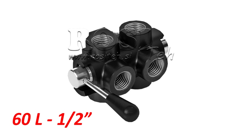 MANUAL 6 PORT VALVE DF 1/2 - 60LIT