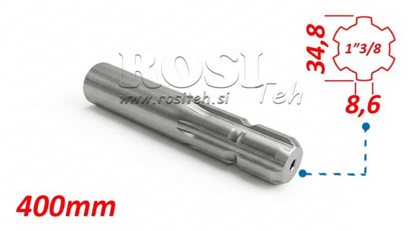 KARDANADAPTER 1-3/8 STANDARD (400 mm)