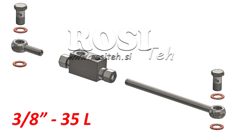 BLOCK VENTIL VBPDE 3/8 - 35LIT MED SLANGER