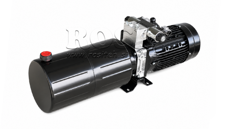 MINI HYDRAULISK POWER-PACK 230V AC (2.2 kW) - 8.0 cc - 11.2 lit/min - tank 12 lit