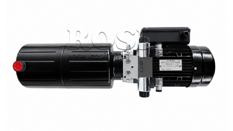 MINI HYDRAULISK POWER-PACK 230V AC (2.2 kW) - 8.0 cc - 11.2 lit/min - tank 12 lit