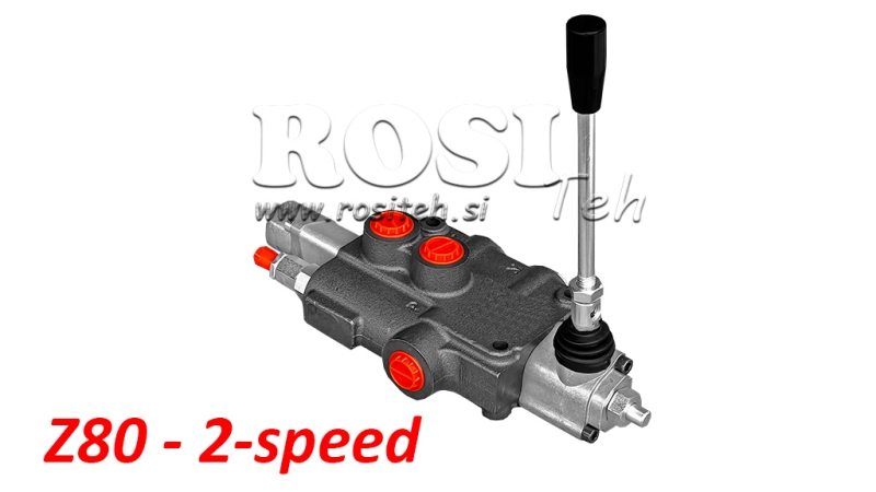 HYDRAULIKVENTIL P80 - DOBBELT HASTIGHED