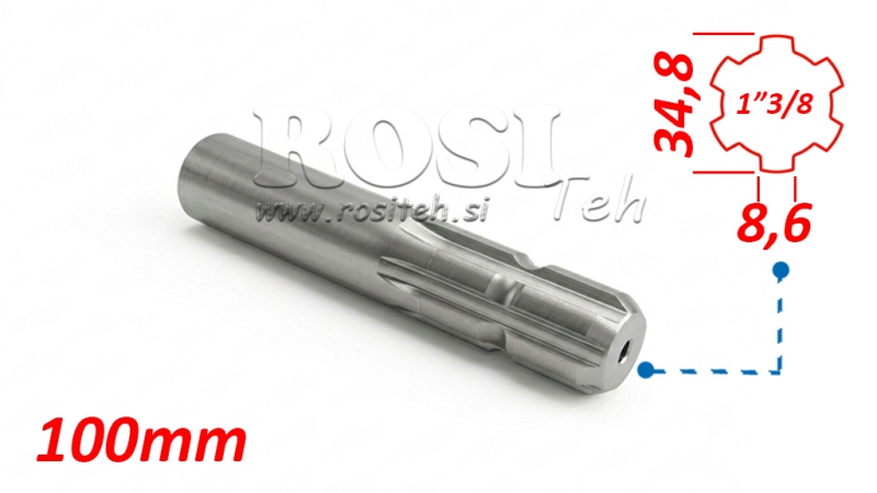 KARDANADAPTER 1-3/8 STANDARD (100 mm)