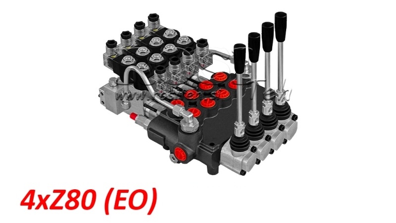 ELEKTRO-MANUEL HYDRAULISK MONOBLOKVENTIL 4xZ80