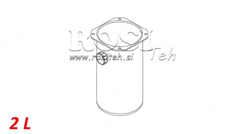 METAL TANK ROLL PP 2 LITER