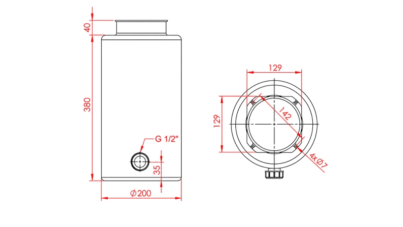 REZERVOAR KOVINSKI ROLL PP 12 LITER HORZONTAL-VERTICAL