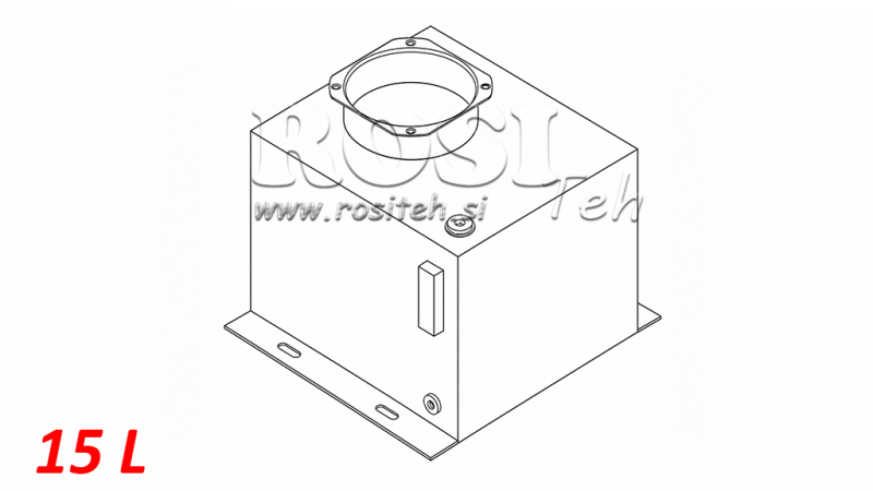 METAL RESERVOIR BOX PP 15 LITRE HORIZONTAL-VERTICAL