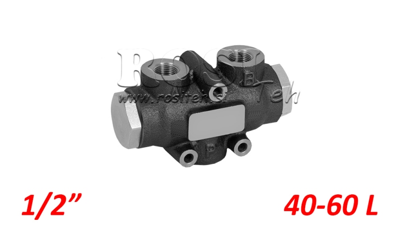 HYDRAULIK DISTRIBUTIONSVENTIL FLOW V01006 40 - 60 LIT - 1/2 - 250 BAR (MAX.300 BAR) V-EQ30