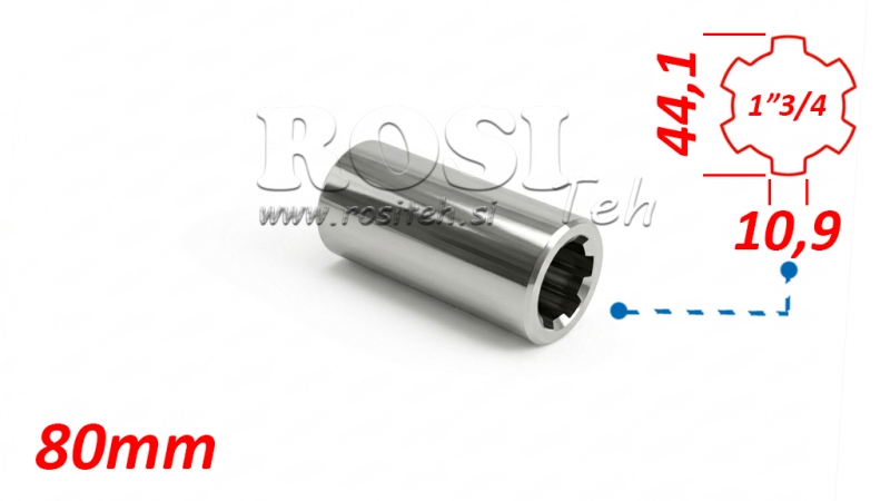 KARDANADAPTER BØSNING 1-3/4 (80 mm)