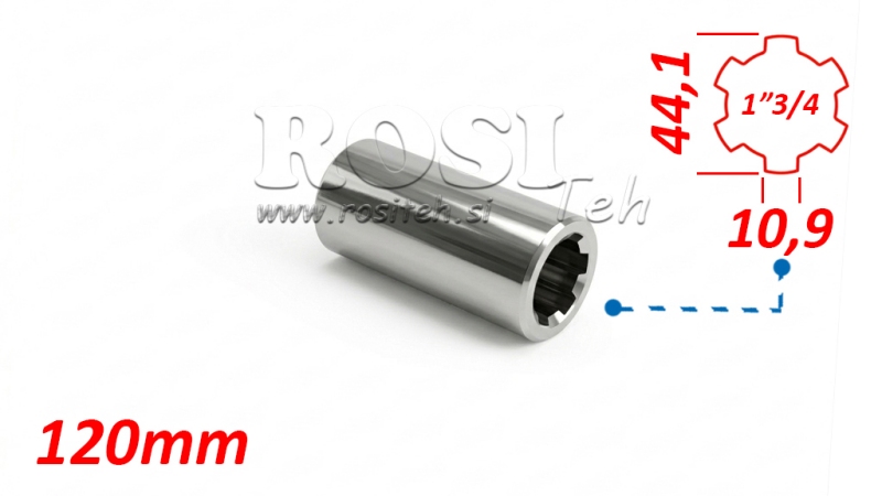 KARDANADAPTER BØSNING 1-3/4 (120 mm)