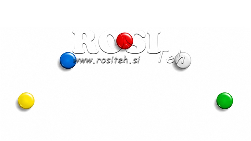 KNAP MARKØR (BLÅ, HVID, RØD, GUL, GRØN)