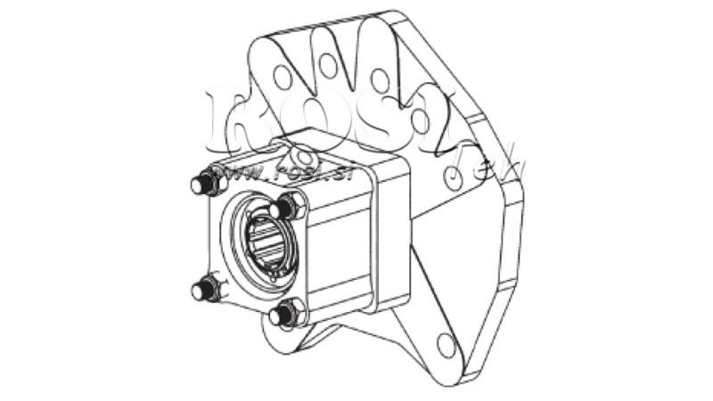 UDGANG TIL HYDRAULISK PUMPE - MERCEDES G100