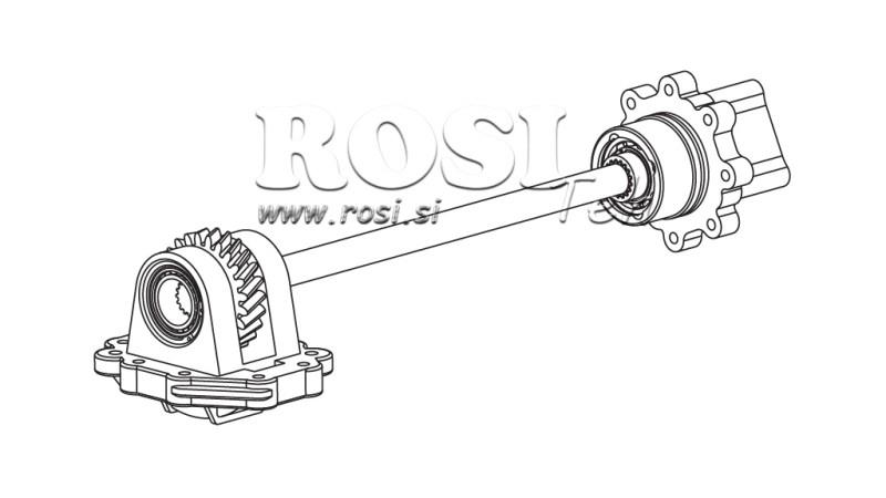UDGANG TIL HYDRAULISK PUMPE - SCANIA GRS 905