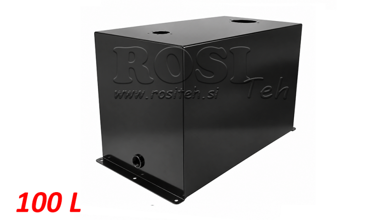 REZERVOAR KOVINSKI 100 LITER KOCKA 445x355x700mm PRIPRAVA ZA POVRATNI FILTER