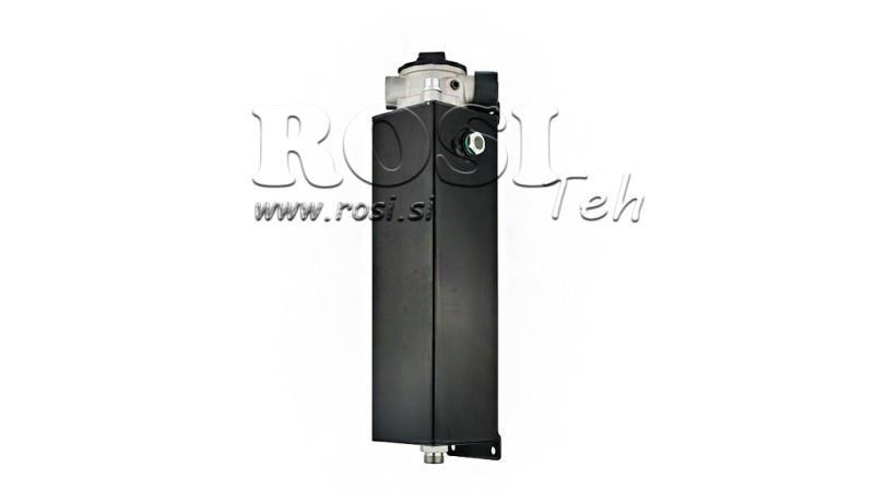 METAL RESERVOIR 3 LITER KUBE 100x113x350mm KOMPLET MED Udstyr