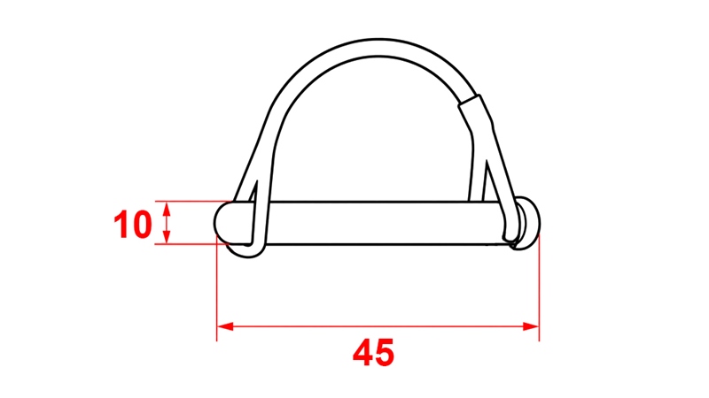 RINGSPLIT KOMPLET Φ 10/45 MM (5PCS)