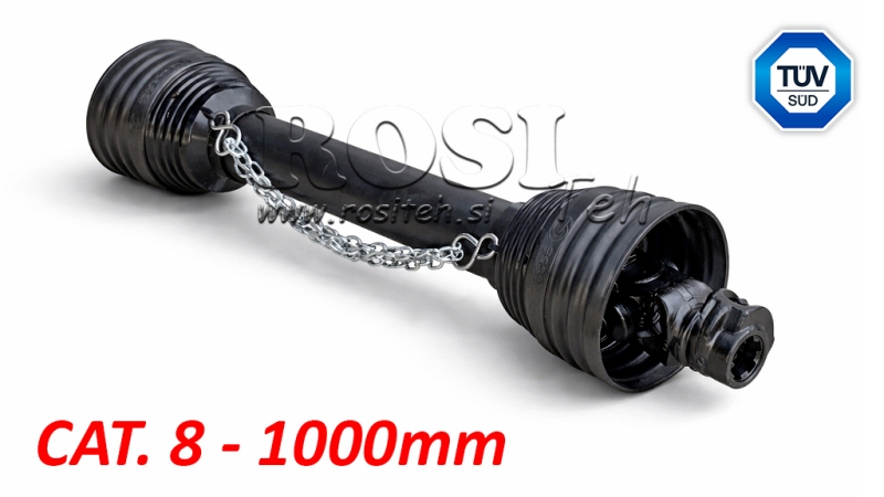 CE CERTIFICERET KARDANAKSEL PROFI LINE KAT.8 LÆNGDE 1000mm