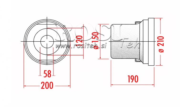 KARDAN BESKYTTELSE PVC 210x190x150