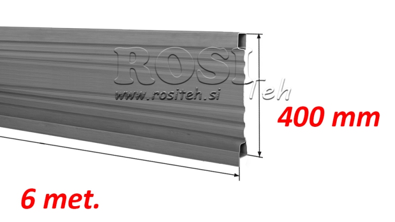 SIDE FOR TIPPER TRAILER 6 MET. - HØJDE 400 MM