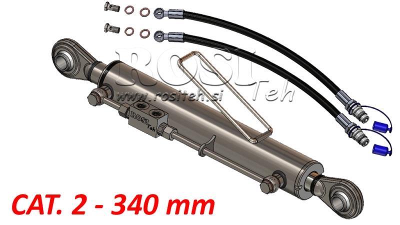 HYDRAULISK TOPSTANG STANDARD - CAT. 2 - 63/35-340 (45-95 HP) (25,4/25,4 mm)