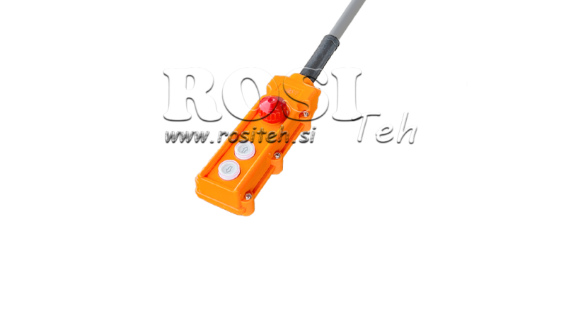 FJERNBETJENINGS-SÆT 2 KNAPPER + NØDSLUK I EKSKE MED KABEL