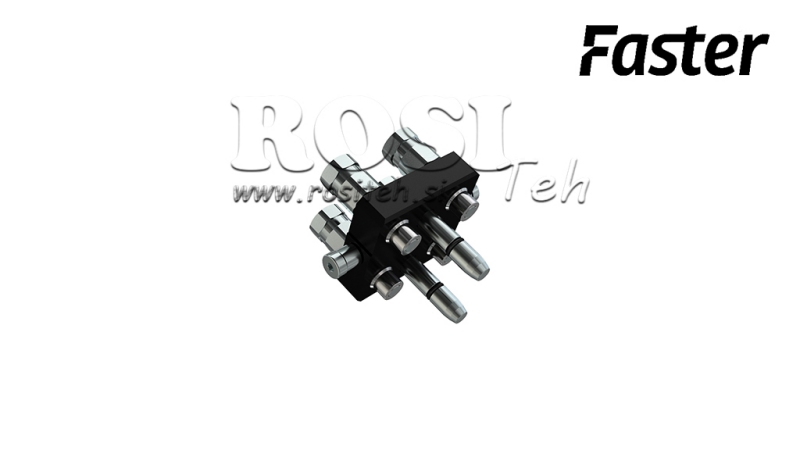 MULTI-FASTER KOBLING 3-VEJS BSP 1/4 MOBIL DEL (EN HÅNDTAG)