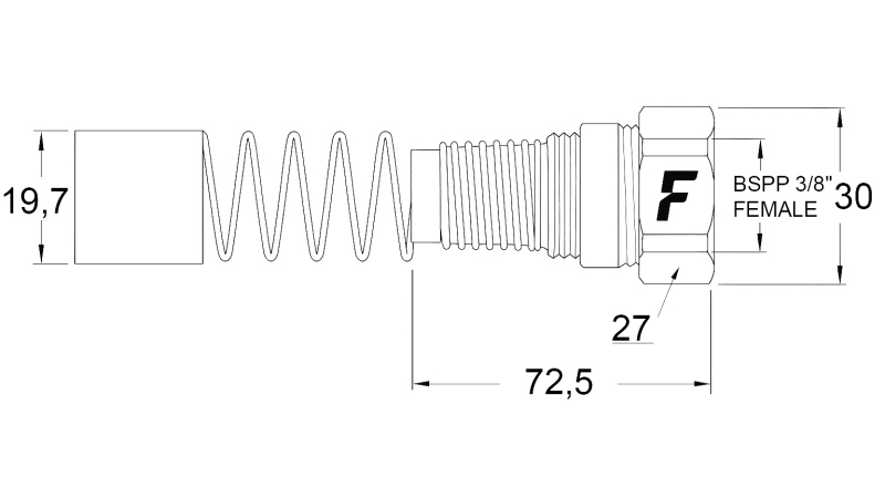 HUN HURTIGKOBLING TIL MULTI-FASTER 3/8 FAST DEL