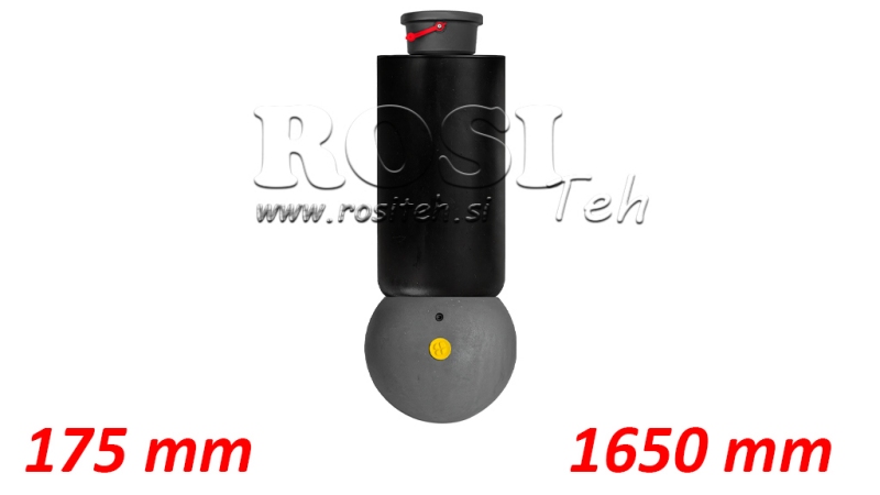 TELESKOPCYLINDER - MEILLER KIPPER - 5 TRIN 175 mm 15 ton - SLAGLÆNGDE 1650 mm