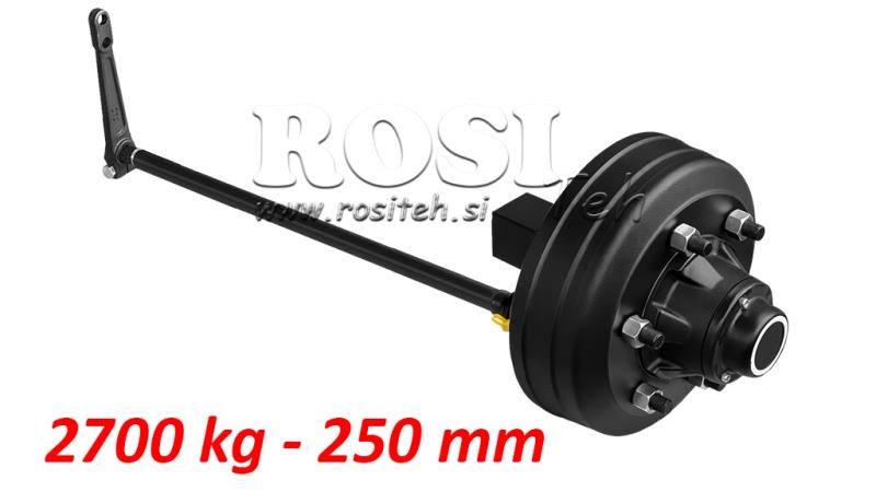 POLOSOVINA Z ZAVORAMI (6 VIJAKOV) - 2700 kg - 250 mm