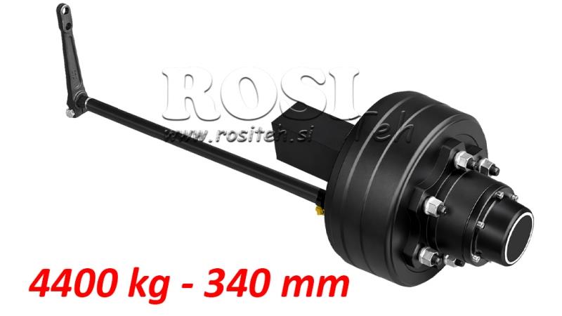 POLOSOVINA Z ZAVORAMI (6 VIJAKOV) - 4400 kg - 340 mm