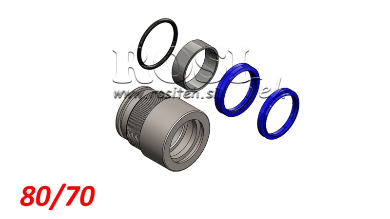 PAKNINGSSÆT TIL HYDRAULISK CYLINDER MONO 80/70