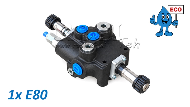 HYDRAULISK MAGNETVENTIL (UDEN SPOLER) – 1-SEKTIONS RETNINGSVENTIL 1xE80 ECO