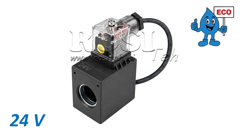 24V MAGNETSPOLE TIL HYDRAULISK MAGNETVENTIL E80 ECO