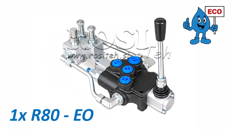 HYDRAULISK ELEKTRO-MANUEL VENTIL (UDEN SPOLER) – 1-SEKTIONS RETNINGSVENTIL 1xR80-EO ECO