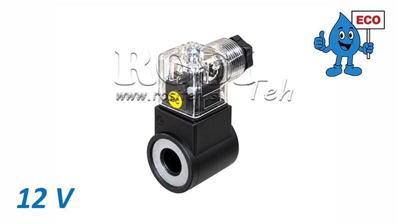 12V MAGNETSPOLE TIL HYDRAULISK MAGNETVENTIL R80-EO ECO