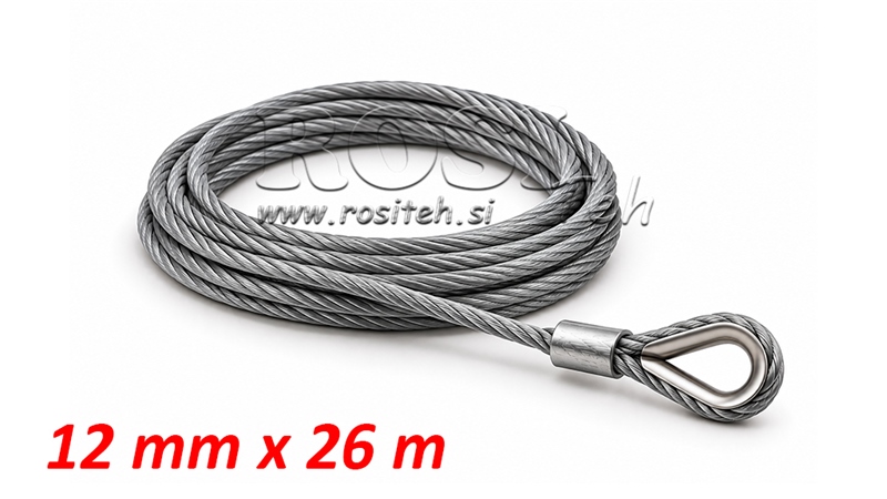 STÅLWIRE TIL SPIL RS-20000 - 9100 kg