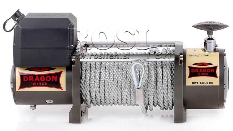 24 V ELEKTRISK WINCH DWT 14000 HD - 6350 kg