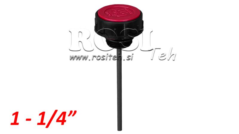 PÅFYLDNINGSPLUG 1 1/4 MED NIVÅSTANG OG VENTIL