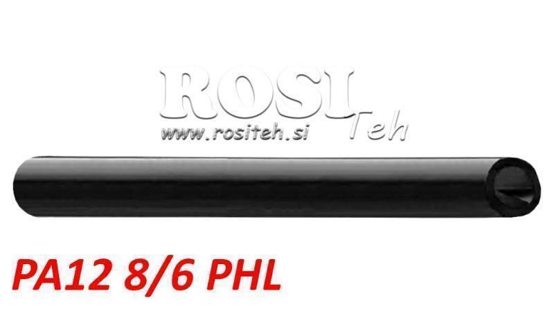 PA 8/6 PA12PHL SORT LUFTSLANGE POLYAMID DIN74324