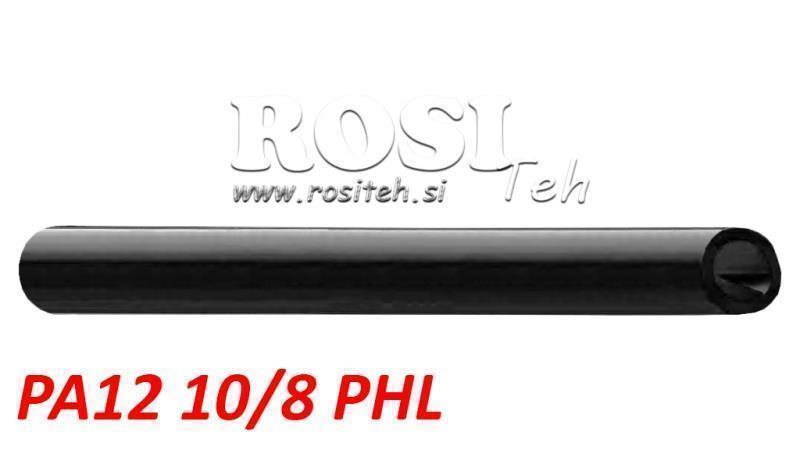 PA 10/8 PA12PHL SORT LUFT RØR POLYAMID DIN74324